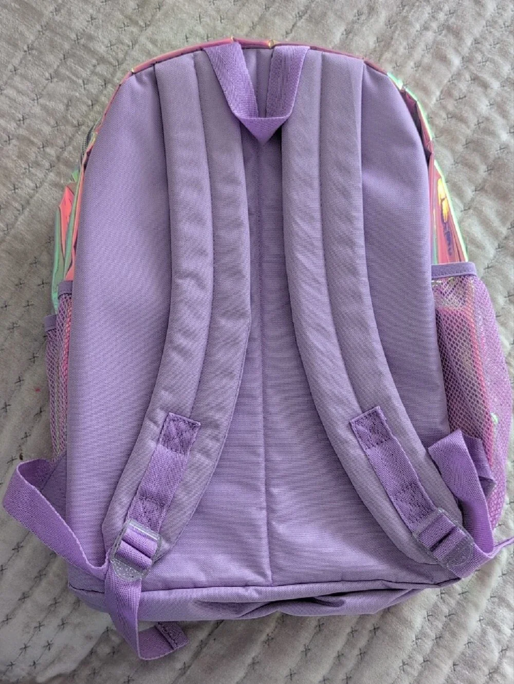 The Children's Place Pink Shimmery Tie-Dye Kids Backpack With Confetti